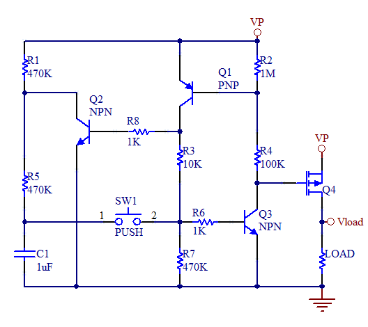 Latching Momentary Switch Circuit - Daycounter